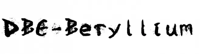 DBE-Beryllium  Frei Schriftart Herunterladen