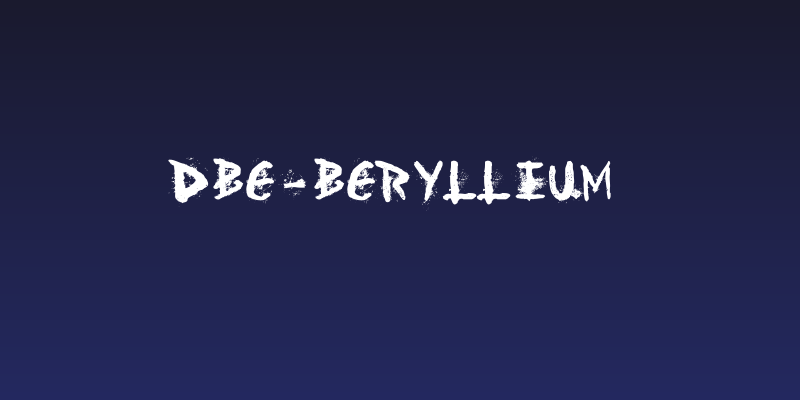 DBE-Beryllium Social Header