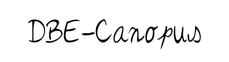 DBE-Canopus  Frei Schriftart Herunterladen