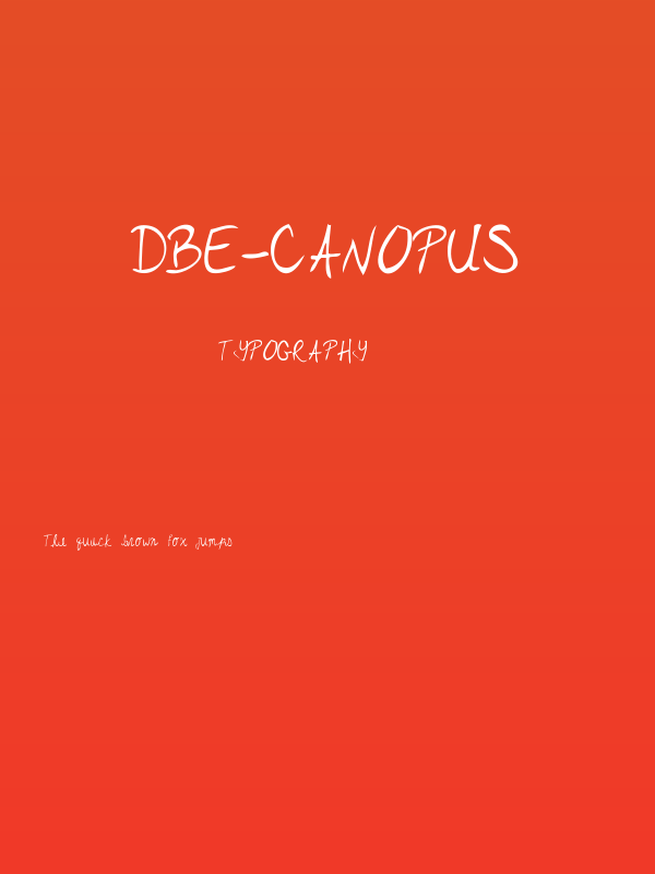 DBE-Canopus Poster