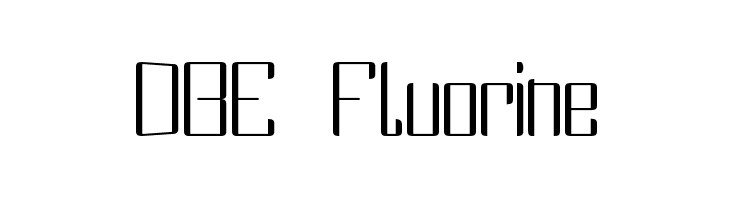 DBE Fluorine  नि: शुल्क फ़ॉन्ट्स डाउनलोड