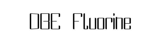 DBE Fluorine  les polices de caractères gratuit tlcharger