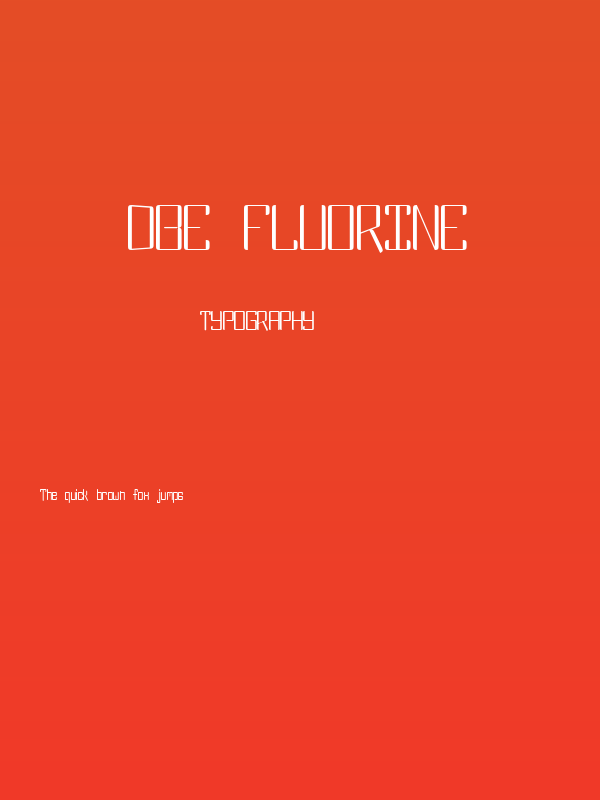 DBE Fluorine Poster