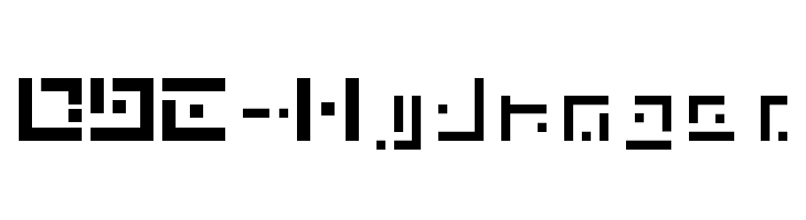 DBE-Hydrogen  Frei Schriftart Herunterladen