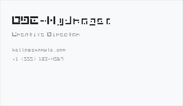 DBE-Hydrogen Business Card