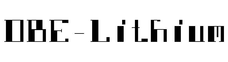 DBE-Lithium Font