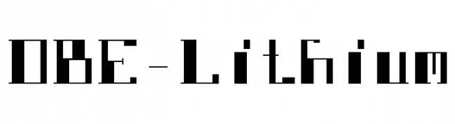 DBE-Lithium  フリーフォントのダウンロード