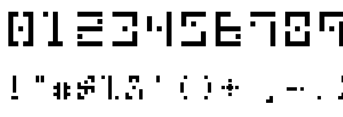 DBE-Nitrogen Font OTHER CHARS