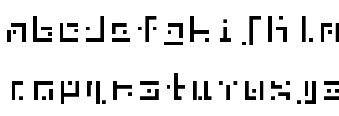 DBE-Nitrogen Font LOWERCASE