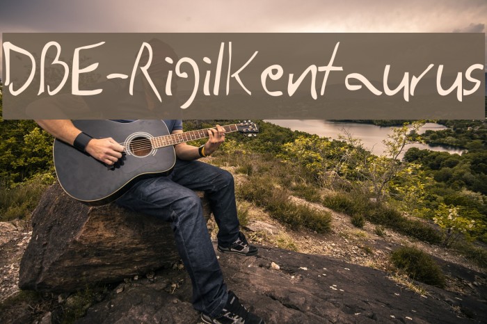 DBE-RigilKentaurus Font examples