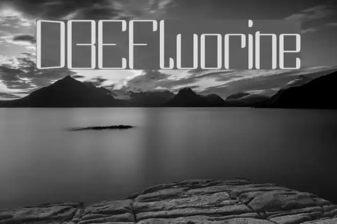 DBEFluorine Font examples