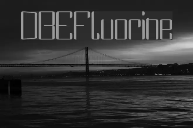 DBEFluorine Font examples