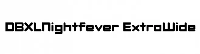 DBXLNightfever ExtraWide  baixar fontes gratis