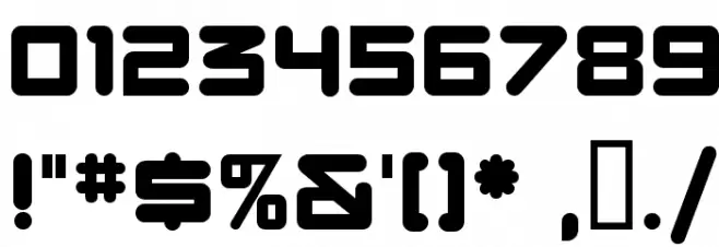 DBXLNightfever ExtraWide Font OTHER CHARS