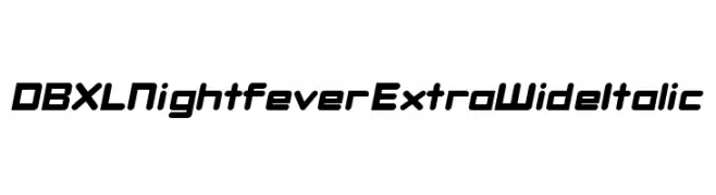 DBXLNightfever ExtraWideItalic  les polices de caractères gratuit tlcharger