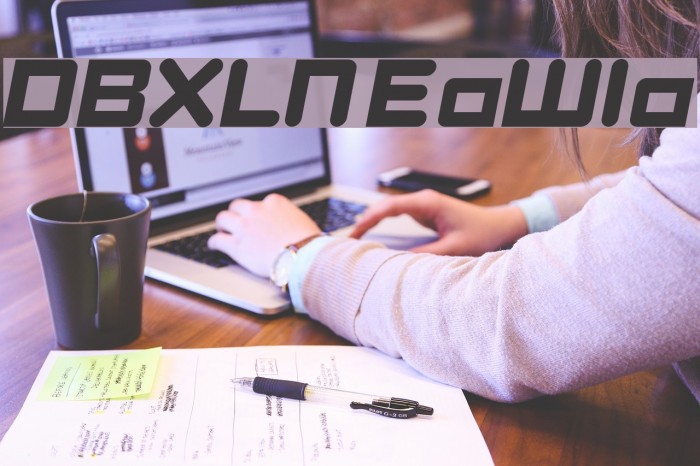 DBXLNightfever ExtraWideItalic Font examples