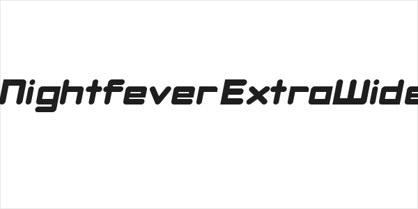 DBXLNightfever ExtraWideItalic Logo
