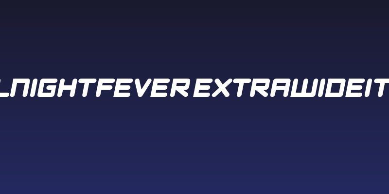 DBXLNightfever ExtraWideItalic Social Header