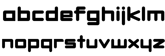 DBXLNightfever ExtraWide Font LOWERCASE