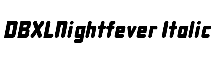 DBXLNightfever Italic  Frei Schriftart Herunterladen