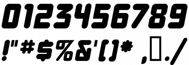 DBXLNightfever Italic Font OTHER CHARS