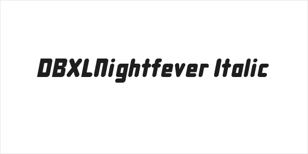 DBXLNightfever Italic Logo