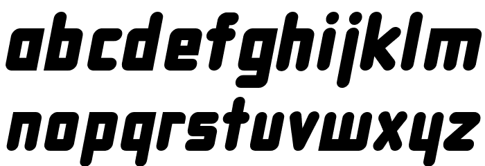 DBXLNightfever Italic Font LOWERCASE