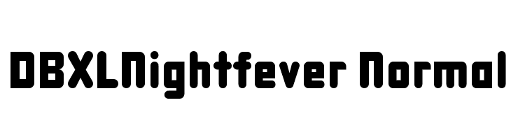 DBXLNightfever Normal Font