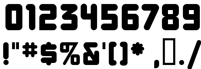 DBXLNightfever Normal Font OTHER CHARS