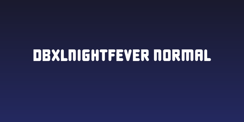 DBXLNightfever Normal Social Header