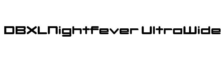 DBXLNightfever UltraWide Font