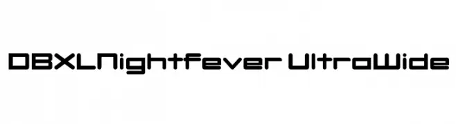 DBXLNightfever UltraWide  les polices de caractères gratuit tlcharger