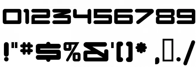 DBXLNightfever UltraWide Font OTHER CHARS