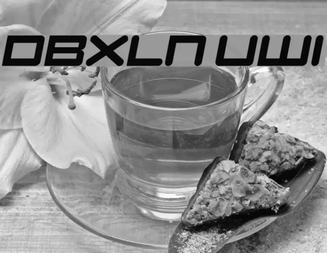 DBXLNightfever UltraWideItalic Font examples