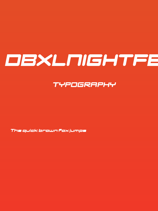 DBXLNightfever UltraWideItalic Poster