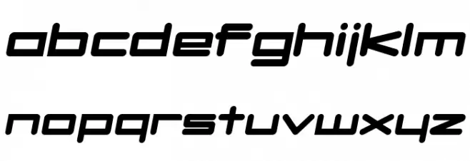 DBXLNightfever UltraWideItalic Caratteri MINUSCOLO