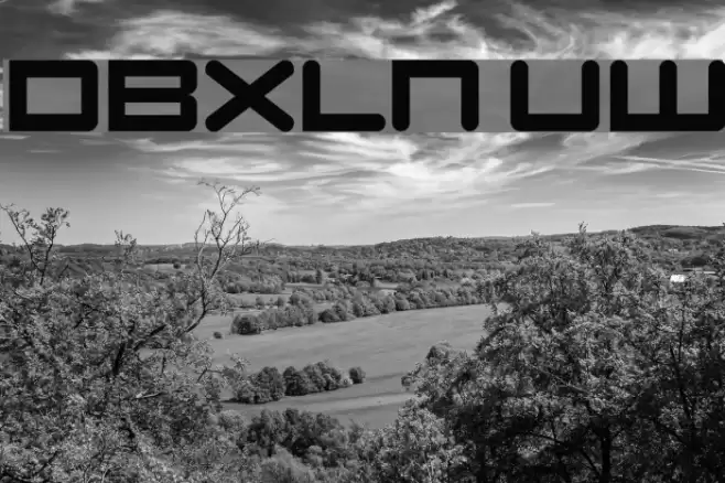 DBXLNightfever UltraWide Font examples