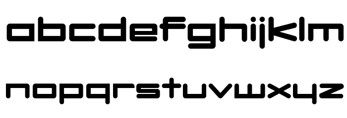DBXLNightfever UltraWide Font LOWERCASE