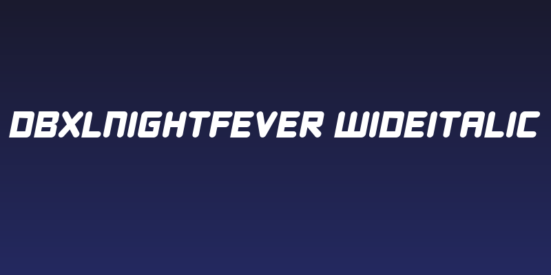 DBXLNightfever WideItalic Social Header