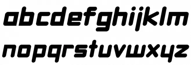 DBXLNightfever WideItalic خط أحرف صغيرة