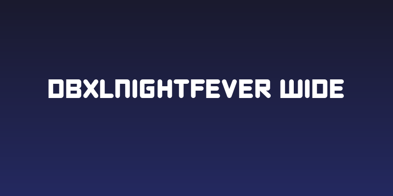 DBXLNightfever Wide Social Header