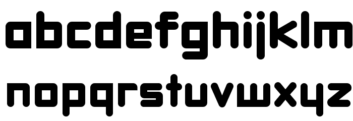 DBXLNightfever Wide Font LOWERCASE