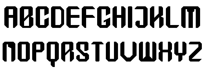 DC Cyborg Font LOWERCASE