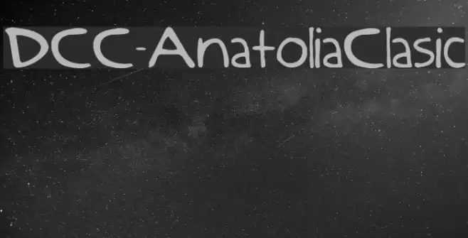DCC-AnatoliaClasic Schriftart examples