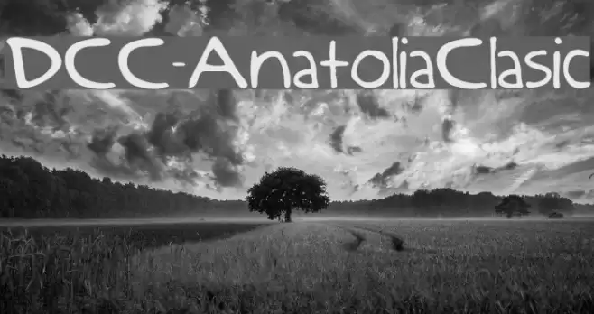 DCC-AnatoliaClasic Schriftart examples