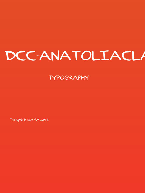 DCC-AnatoliaClasic Poster