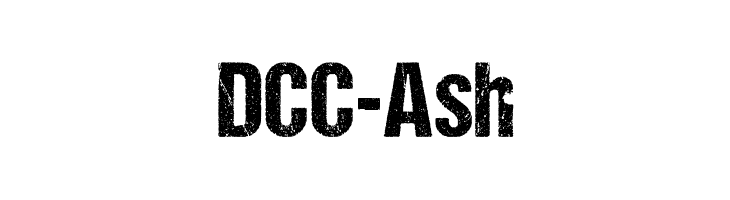 DCC-Ash Font
