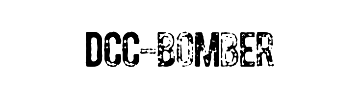 DCC-Bomber Font