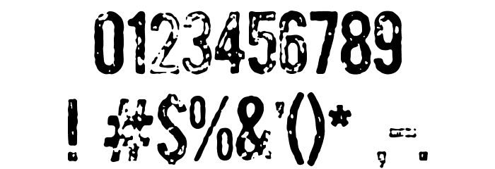 DCC-Bomber Font OTHER CHARS