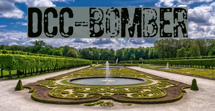 DCC-Bomber Font examples